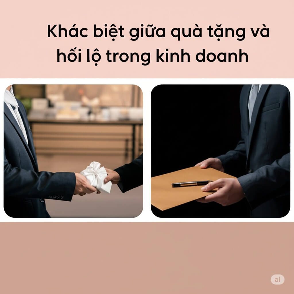 Khác biệt giữa quà tặng và hối lộ trong kinh doanh