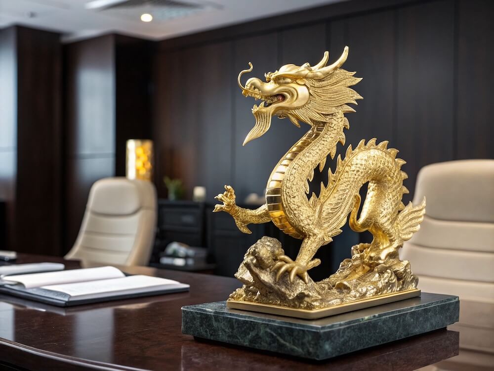 Tượng rồng phong thủy – Biểu trưng quyền lực và trí tuệ dành tặng sếp