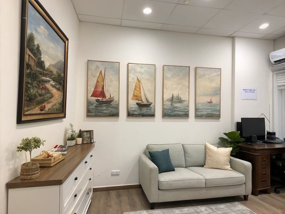 Kích Thước Tranh Thuận Buồm Xuôi Gió Phù Hợp Không Gian