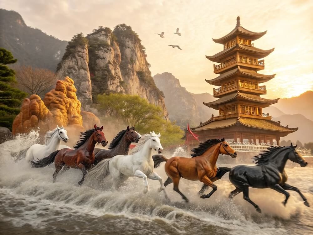 Tranh mã đáo thành công 3D – Biểu tượng phong thủy nghệ thuật trong không gian hiện đại
