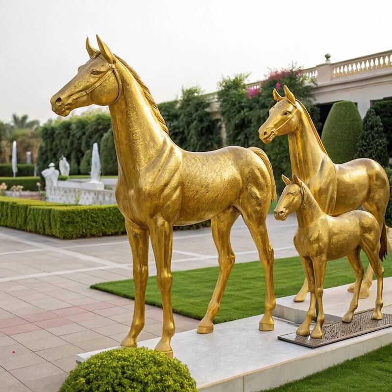 Tiết Lộ Kích Thước Tượng Ngựa Mạ Vàng Thu Hút Tài Lộc Nhanh Nhất