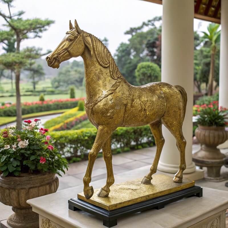Tiết Lộ: Giá Tượng Ngựa Mạ Vàng Triệu Đô và Bí Mật "Mã Đáo Thành Công" Người Việt Phải Biết!