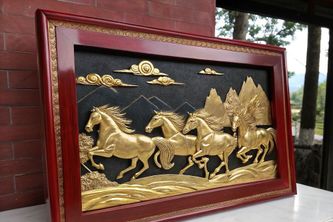 Tranh Đồng Mã Đáo Thành Công - Biểu Tượng Phong Thủy Doanh Nhân