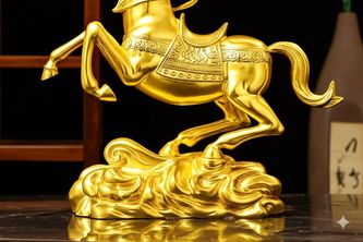 Bí ẩn nghệ thuật tượng ngựa mạ vàng: Khi truyền thống gặp gỡ hiện đại