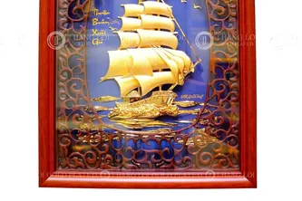 Tranh Thuận Buồm Xuôi Gió Mạ Vàng 25cmx32cm Mẫu 2