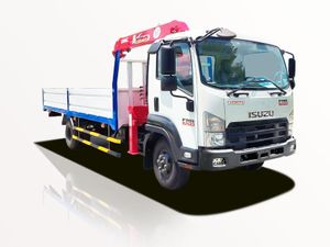 Xe Tải Isuzu FRR FRR90QE5 4.5 Tấn Gắn Cẩu Unic URV374