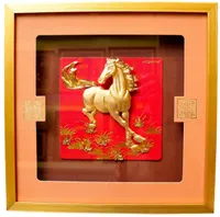 Tranh Mã Đáo Thành Công Mạ Vàng 30x30 Mẫu 2