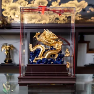 Tượng Rồng Mạ Vàng 24k 29 17 35cm