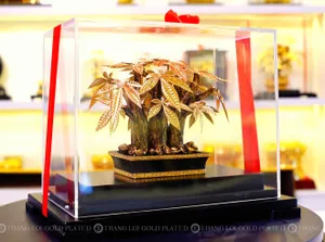 Cây Kim Ngân Mạ Vàng 24k 24*15*19 cm