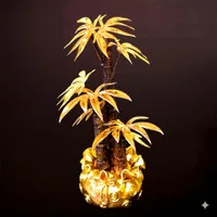 Cây Kim Ngân Mạ Vàng 17x14x22cm Quà Tặng Sếp Nữ Lên Chức