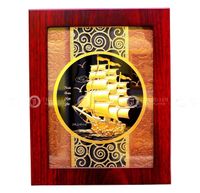 Tranh Thuận Buồm Xuôi Gió Mạ Vàng 20x25cm Mẫu 1