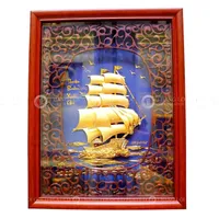 Tranh Thuận Buồm Xuôi Gió Mạ Vàng 25cmx32cm Mẫu 2