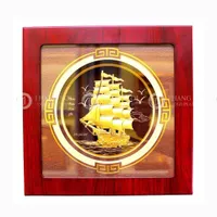 Tranh Thuận Buồm Xuôi Gió Mạ Vàng 26x26cm Mẫu 2