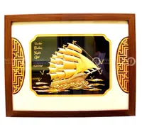 Tranh Thuận Buồm Xuôi Gió Mạ Vàng 26cmx33cm Mẫu 2