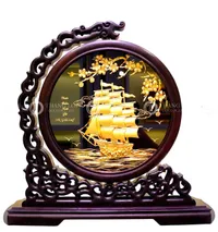 Tranh Thuận Buồm Xuôi Gió Mạ Vàng 30cmx31cm