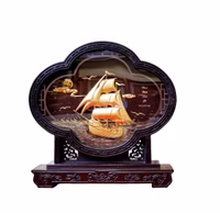 Tranh Thuyền Buồm Mạ Vàng 26cmx25cm Quà Tặng Sếp Thăng Chức Ý Nghĩa