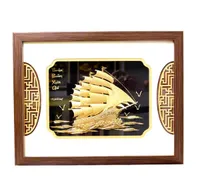 Tranh Thuận Buồm Xuôi Gió Mạ Vàng 26cmx33cm Mẫu 2 Quà Tặng Sếp Về Hưu Ý Nghĩa