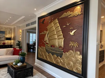 Tranh Đồng "Thuận Buồm Xuôi Gió" – Vật Phẩm Phong Thủy Sang Trọng, Mang Lại May Mắn và Tài Lộc