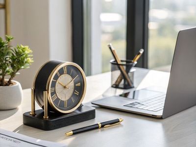 Đồng hồ để bàn làm việc – Vật phẩm tinh tế nâng tầm không gian và hiệu suất công sở