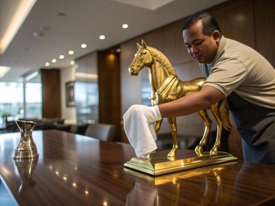 Cách Bảo Quản & Vệ Sinh Tượng Ngựa Mạ Vàng Bền Màu Lâu Năm