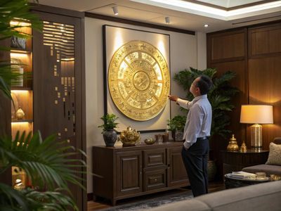 Ý Nghĩa Phong Thủy Của Tranh Mạ Vàng