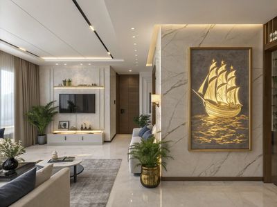 Xu Hướng Ứng Dụng Tranh Mạ Vàng Trong Nội Thất Hiện Đại