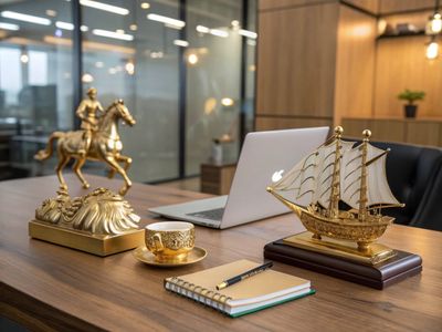 Quà tặng để bàn làm việc mạ vàng: Đẳng cấp không gian lãnh đạo