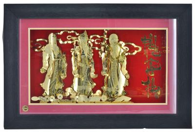 Tranh Ph&uacute;c Lộc Thọ mạ v&agrave;ng 24k l&agrave; giải ph&aacute;p qu&agrave; tặng cao cấp cho đối t&aacute;c VIP gi&uacute;p thắt chặt mối quan hệ ngoại giao v&agrave; tạo ấn tượng s&acirc;u sắc về gi&aacute; trị thực thể của m&oacute;n qu&agrave;