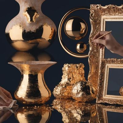 Tổng hợp c&aacute;c phương ph&aacute;p mạ v&agrave; d&aacute;t v&agrave;ng chế t&aacute;c thủ c&ocirc;ng từ v&agrave;ng l&aacute; 24k - Nền tảng tạo n&ecirc;n qu&agrave; tặng mạ v&agrave;ng cao cấp gi&uacute;p thắt chặt mối quan hệ ngoại giao v&agrave; t&ocirc;n vinh vị thế doanh nh&acirc;n