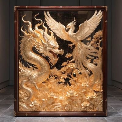 Tranh mạ v&agrave;ng độc bản (Limited Edition) chế t&aacute;c thủ c&ocirc;ng từ v&agrave;ng l&aacute; 24k &mdash; Qu&agrave; tặng mạ v&agrave;ng cao cấp phi&ecirc;n bản giới hạn