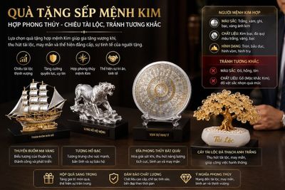 Quà Tặng Sếp Mệnh Kim Hợp Phong Thủy