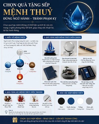 Cách Chọn Quà Tặng Sếp Mệnh Thuỷ Đúng Ngũ Hành – Tránh Phạm Kỵ