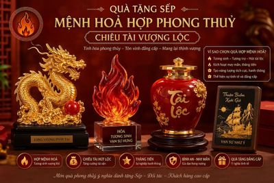 Quà Tặng Sếp Mệnh Hoả Hợp Phong Thủy - Chiêu Tài Vượng Lộc