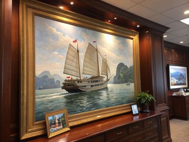 Tranh thuận buồm xuôi gió – Quà tặng lãnh đạo công việc suôn sẽ