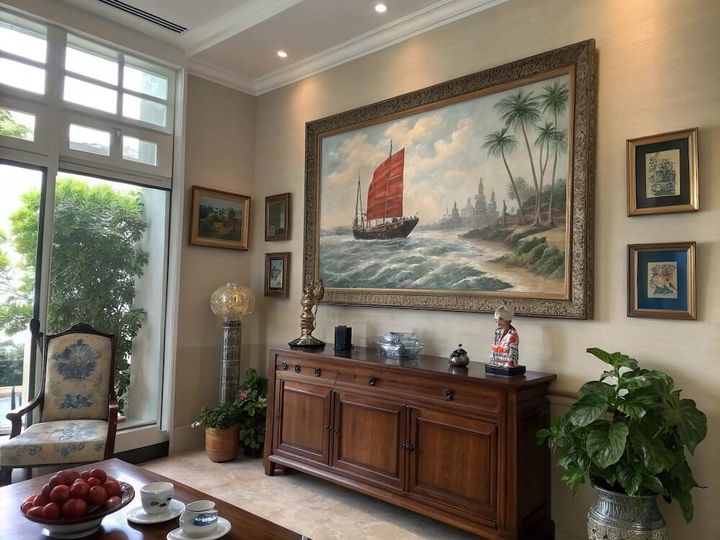 cách treo tranh thuận buồm xuôi gió