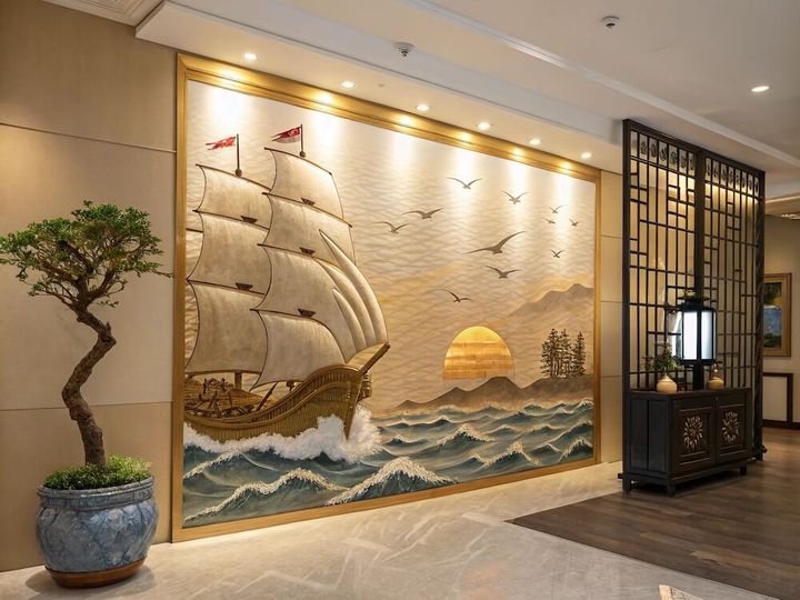 Ý Nghĩa Tranh Thuận Buồm Xuôi Gió Trong Phong Thủy