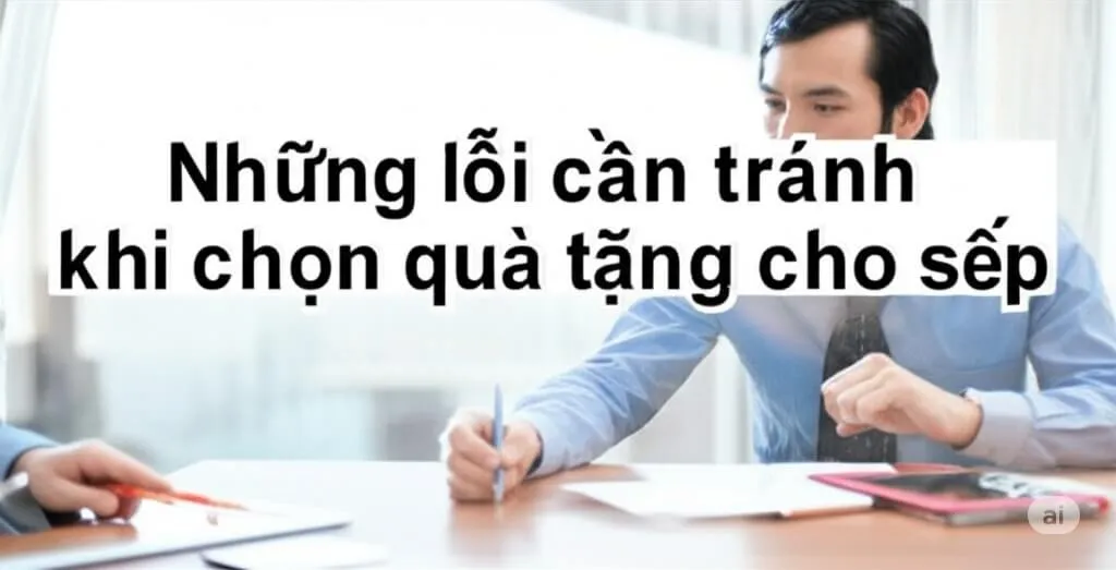 Những lỗi cần tránh khi chọn quà tặng cho sếp