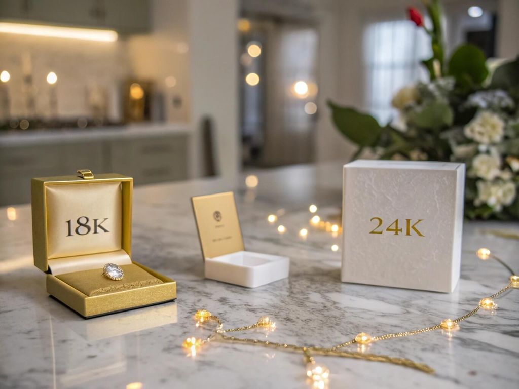 So Sánh Quà Mạ Vàng 18K Và 24K Chi Tiết