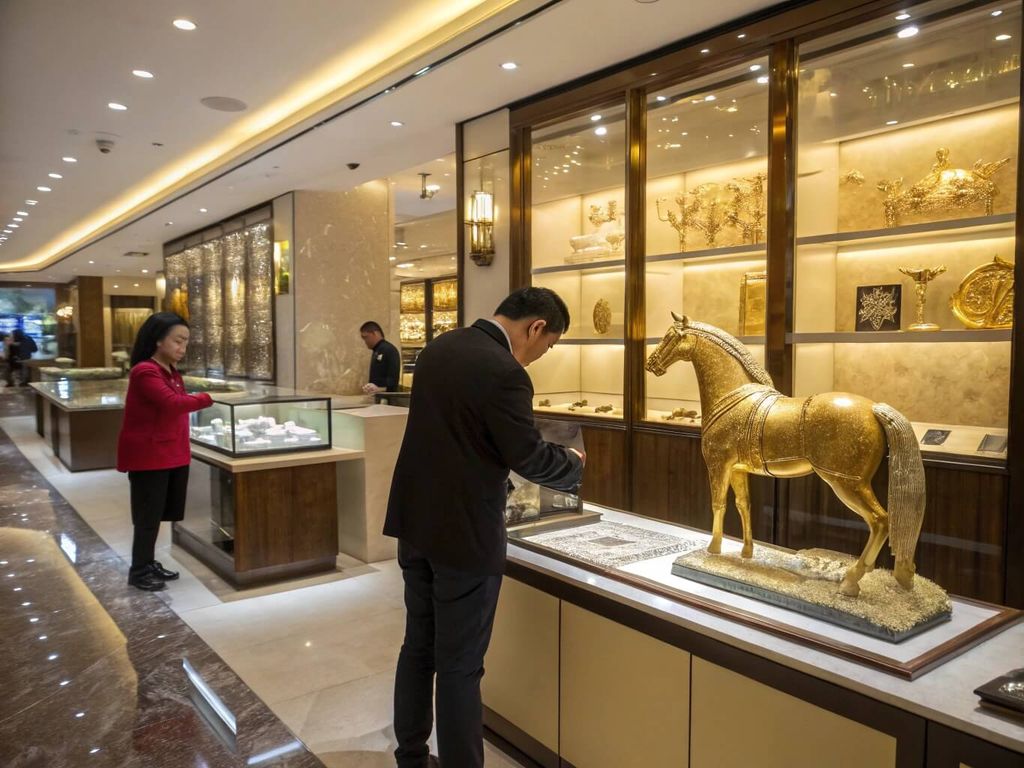 Cách Chọn Tượng Ngựa Mạ Vàng Cho Bàn Làm Việc, Phòng Khách, Sảnh Công Ty