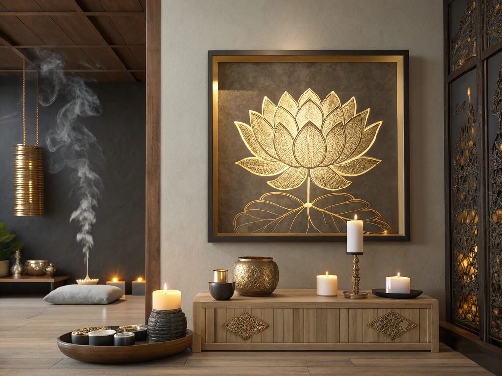 Ý nghĩa tranh hoa sen mạ vàng: biểu tượng thanh cao trong văn hóa & Phật giáo