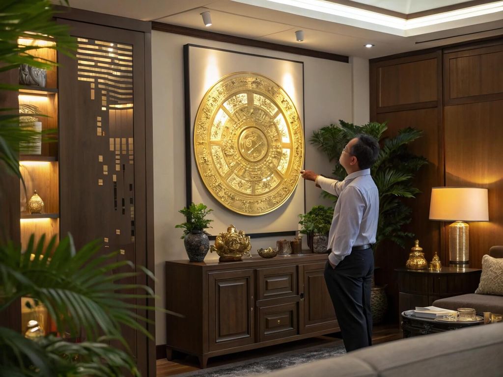 Ý Nghĩa Phong Thủy Của Tranh Mạ Vàng