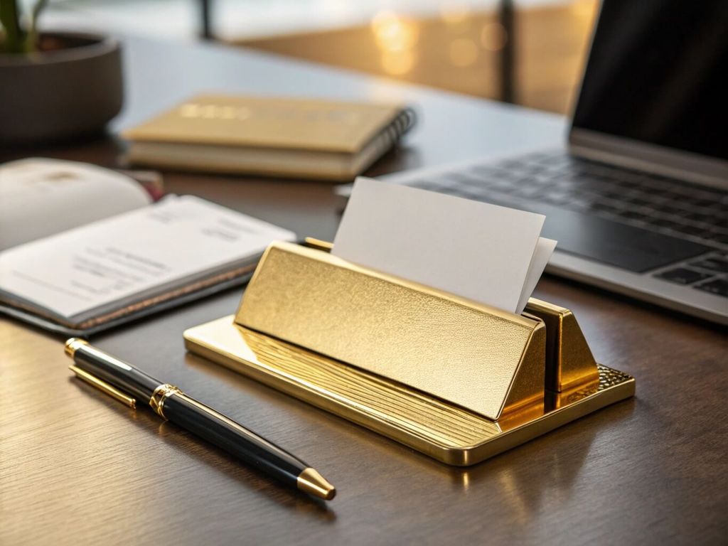 Hộp Đựng Namecard Mạ Vàng: Phụ Kiện Để Bàn Mang Dấu Ấn Văn Hóa Và Sự Chuyên Nghiệp